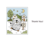 10 Cute Halloween Coloring Pages PDF, an Animal Illustration by tetiartline (Thumbnail 3 of 3)