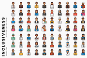 Inclusiveness - 350 User Icons, an Icon by Flat Icons (Thumbnail 3 of 5)
