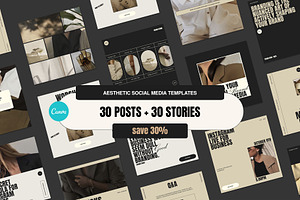 Aesthetic Social Media Template