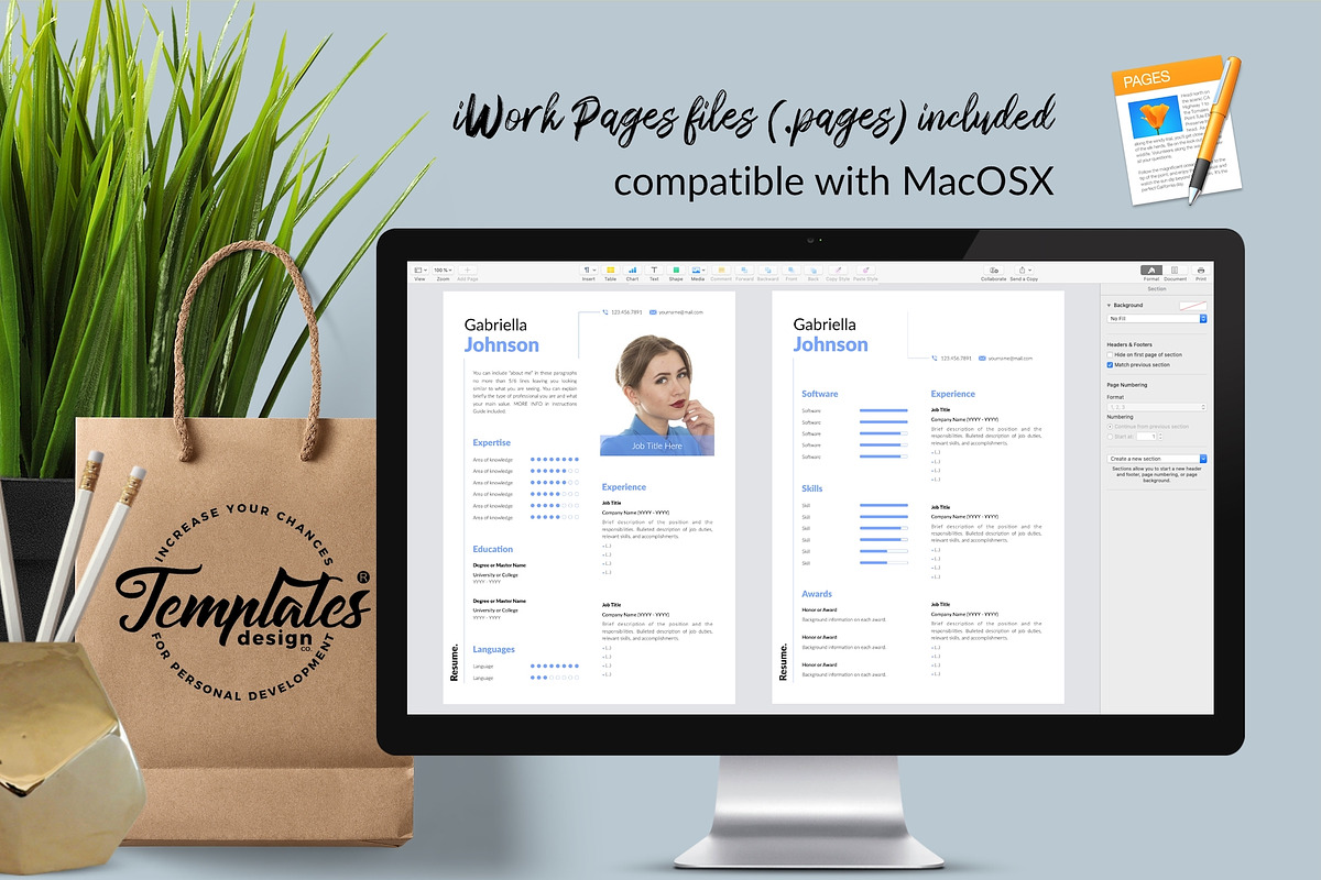 Creative Resume / CV - Gabriella, a Resume Template by Templates Design Co. (Photo 10 of 17)