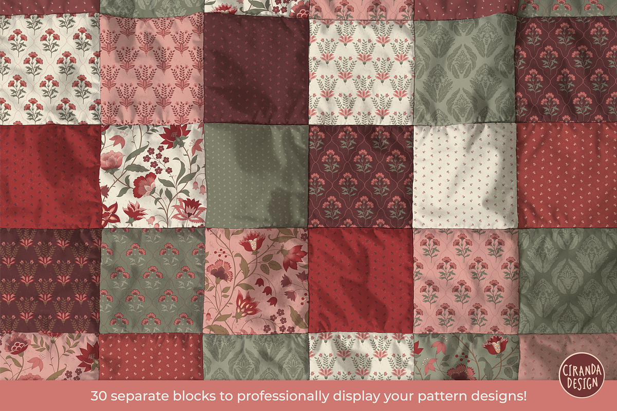 Patchwork Quilt Top Mockup, a Household Mockup by Ciranda Design (Photo 2 of 10)