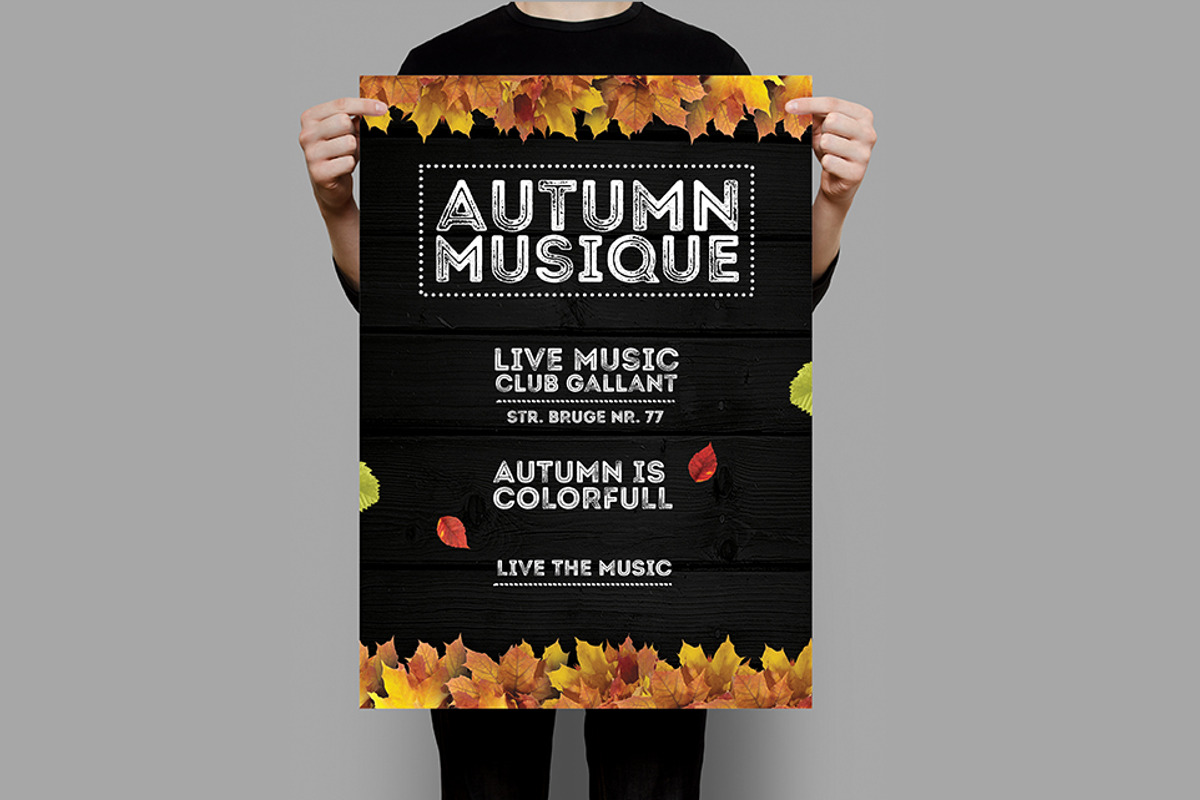 Autumn Musique Flyer, a Flyer Template by PixThor