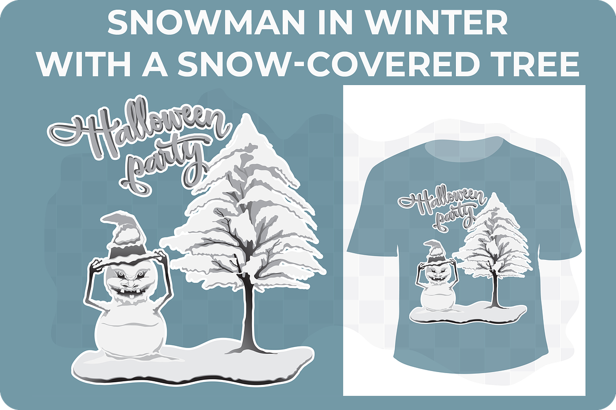 Vector illustration of a Snowman, a Seasonal Illustration by regalDRAW (Photo 1 of 4)