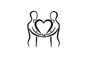 Couple Love Silhouette Bundle, an Illustration by jahid234 (Thumbnail 22 of 48)