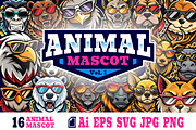 Animal Mascot Logo Illustration, an Illustration by Riswan Ratta (Thumbnail 1 of 3)
