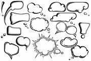 Clouds and dialogues, an Outline Icon by LineworkStock (Thumbnail 1 of 3)