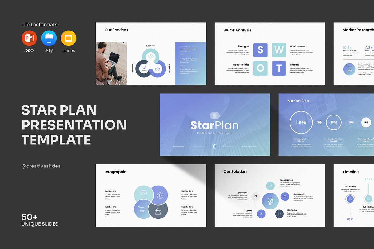 Start-Plan Presentation Template, a Presentation Template by CreativeSlides