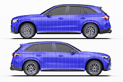 2027 Sport SUV Mockup Set, an Advertising Mockup by Halal Graphic Studio (Thumbnail 9 of 12)