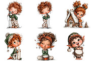 Elves Singing Clipart, an Illustration by DreamArtGraphic (Thumbnail 4 of 5)