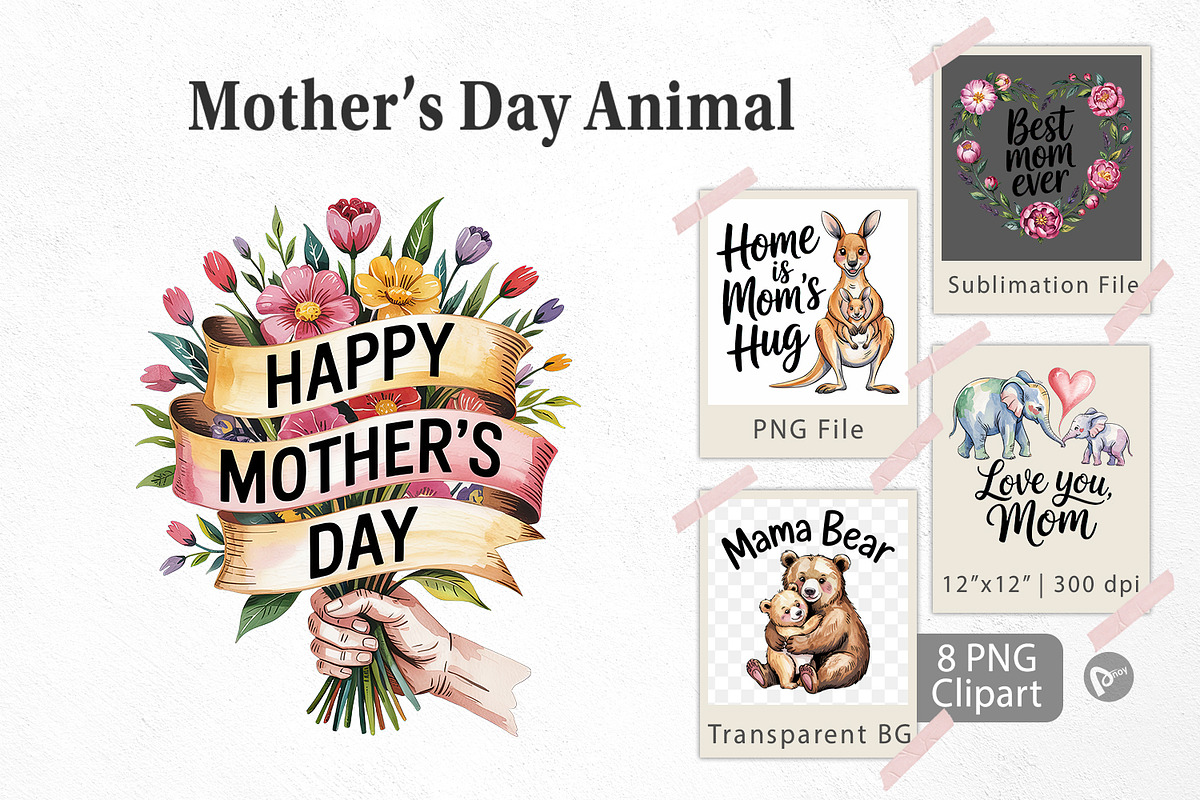 Mother’s Day Animal, a Graphic by Artnoy (Photo 1 of 5)