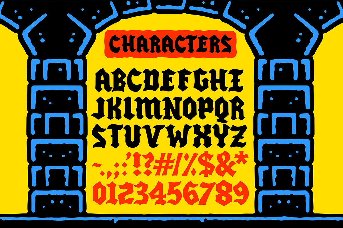 BLACKAXE FONT, a Font by MightySHORT (Photo 2 of 3)