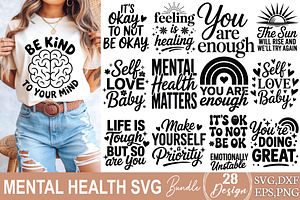 Mental Health SVG Bundle, an Object Graphic by DollarSmart