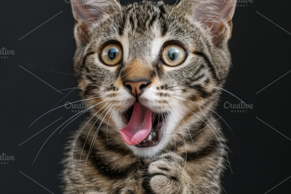 236 surprised animals, an Animal Photo by Handmadefont (Photo 34 of 241)