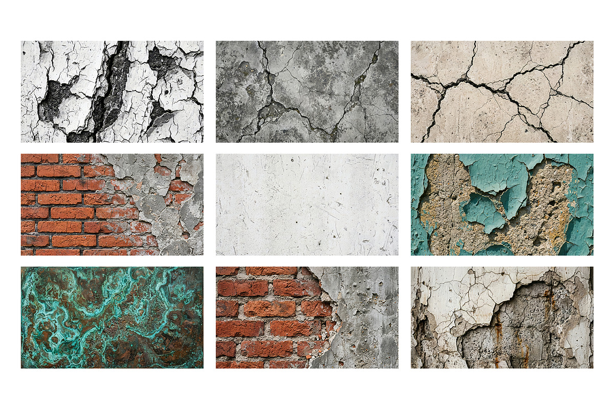 Grunge Wall Texture Pack Background, a Texture Graphic by Shovajit (Photo 4 of 5)