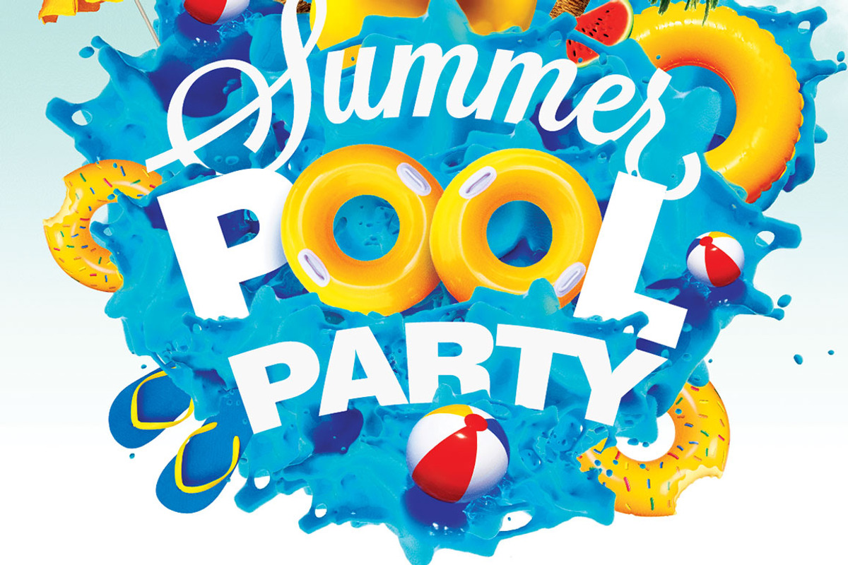 Summer Pool Party, a Flyer Template by darkmonarch (Photo 3 of 4)