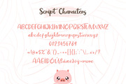 Pig Year 3 Font, a Script Font by khurasan (Thumbnail 6 of 9)