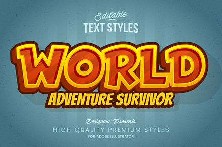 Adventure World Text Style