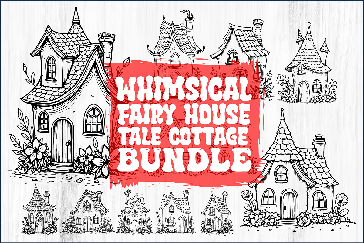 Whimsical Fairy Tale Cottage Collect, a Graphic by balal (Photo 3 of 3)