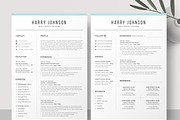 Resume/CV Template | Canva & Word, a Resume Template by CreativeZoom (Thumbnail 2 of 9)