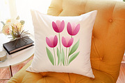 Watercolor Burgundy Florals Png, an Illustration by Sublimation Artist (Thumbnail 6 of 6)