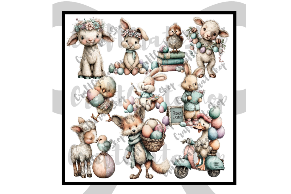 Whimsical Easter Graphics, an Illustration by CraftCrateShop (Photo 6 of 7)