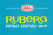 Ruberg | Retro Display Type!, a Font by StudioWorks (Thumbnail 1 of 10)