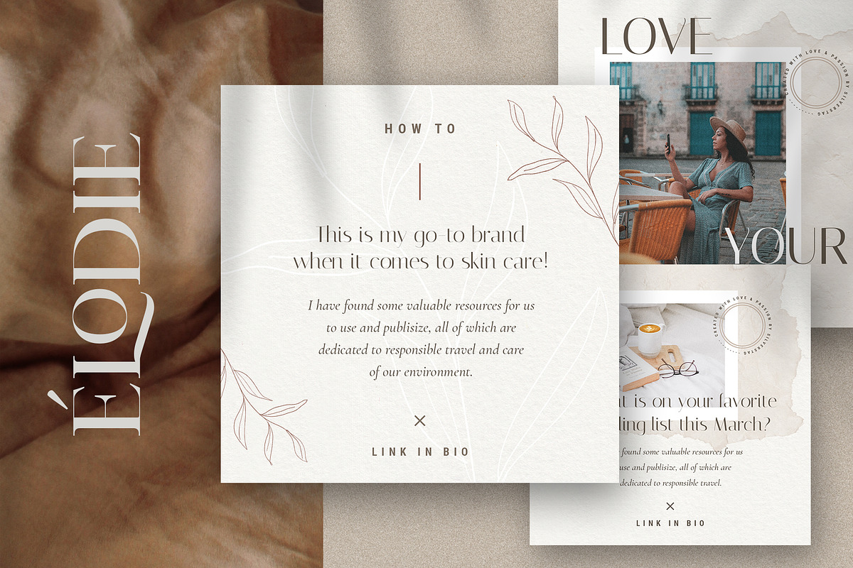 Elodie - 60 Animated Posts & Stories, a Social Media Template by SilverStag Type Foundry (Photo 19 of 48)