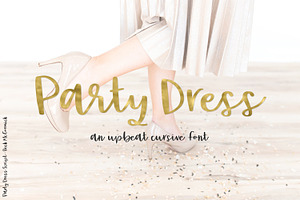 Party Dress Script, a Script Font by Beck McCormick