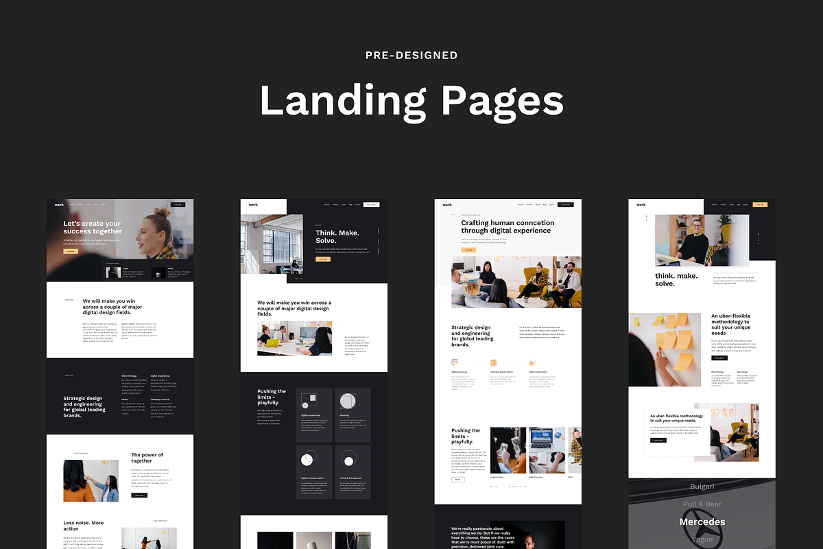 SALE -Werk UI Kit 110 modern layouts, an UI Kit Template by Ghostpixel (Photo 12 of 13)
