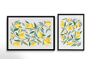 Two hand-drawn ornaments with lemons, a Decorative Illustration by KupalinaArt (Thumbnail 3 of 4)