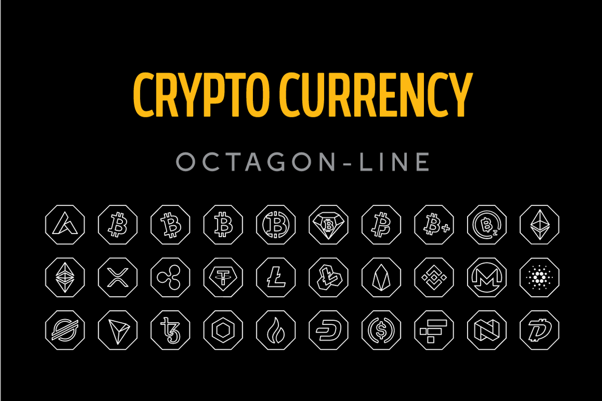 Cryptocurrency, a Symbol Font by BULENT YUKSEL (Photo 19 of 20)
