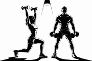 Fitness Workout Training Gym Vector, an Object Graphic by Creativeshirt (Thumbnail 10 of 10)