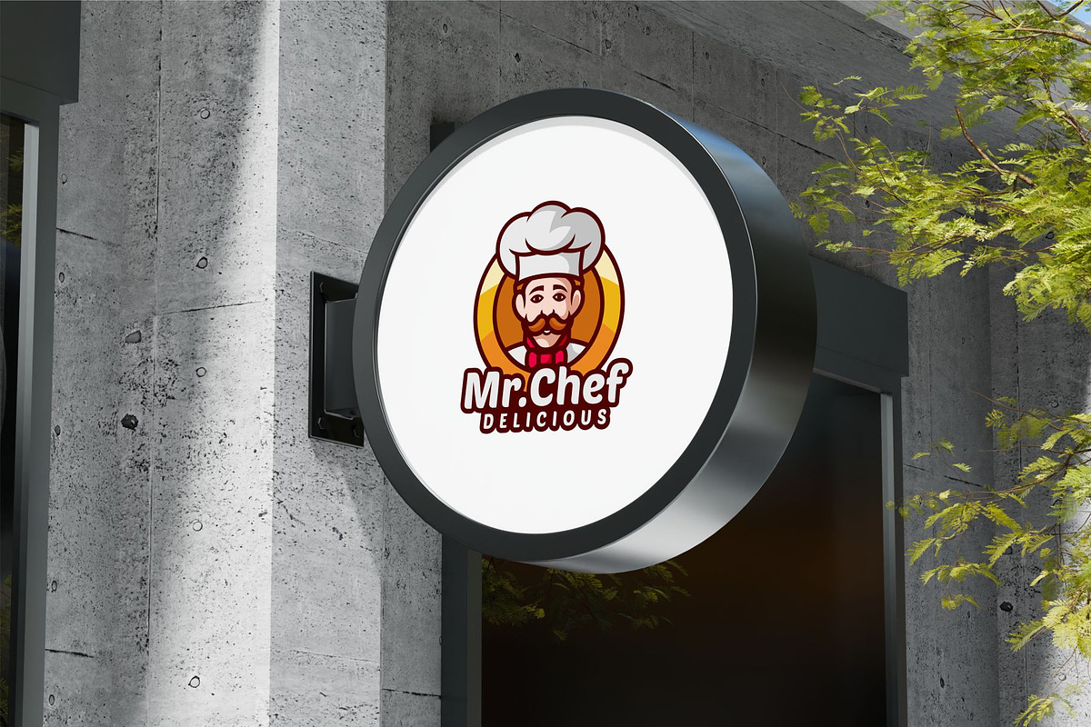 Resto Chef Mascot Logo Design, a Branding & Logo Template by Artnivora.Std (Photo 3 of 3)