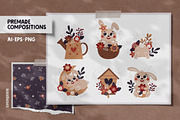 Cute Easter Clipart, Patterns, Print, a Seasonal Illustration by Ejevyaka (Thumbnail 4 of 11)