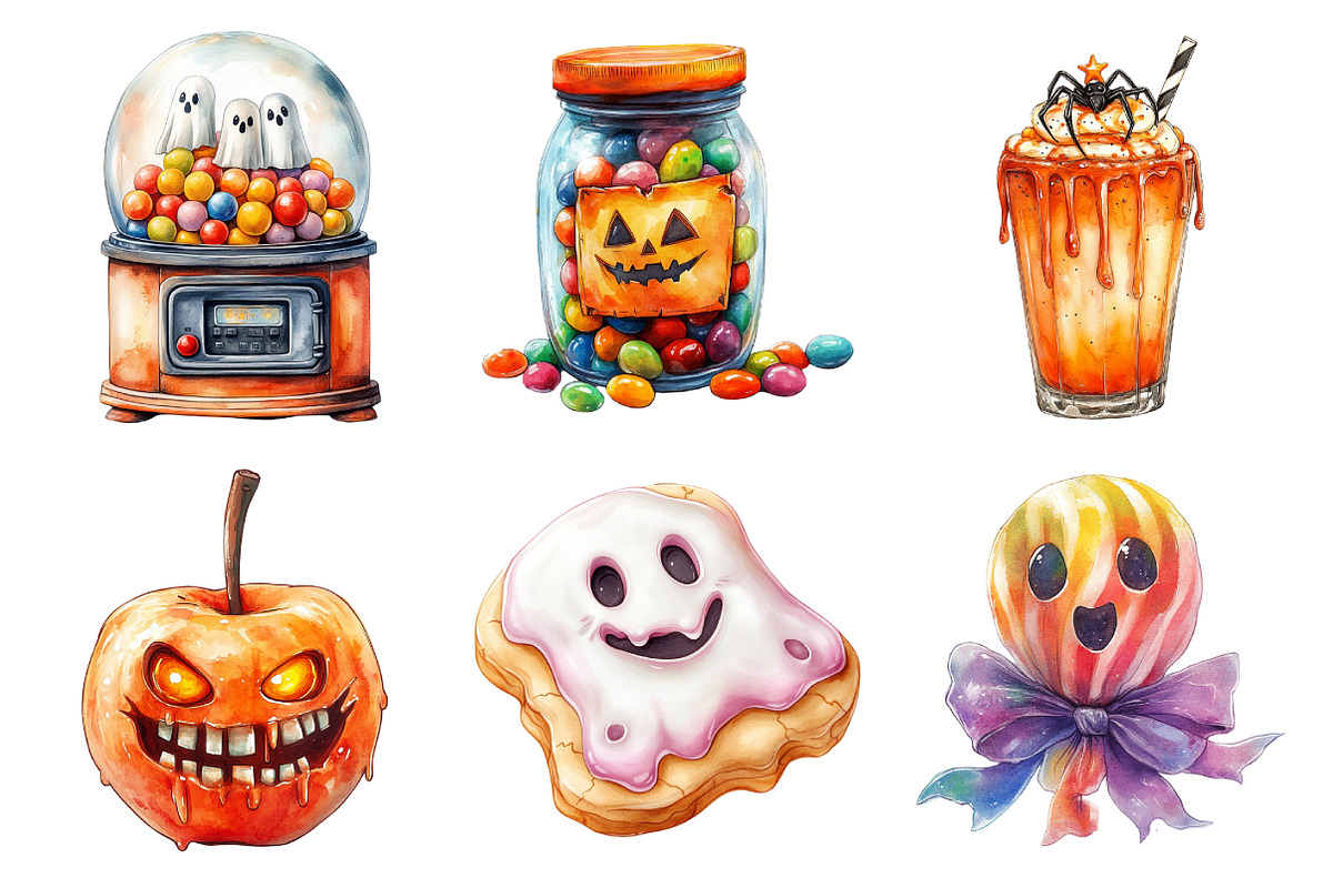 Halloween Candy Shop Clipart, an Illustration by Daily.Designs (Photo 3 of 5)
