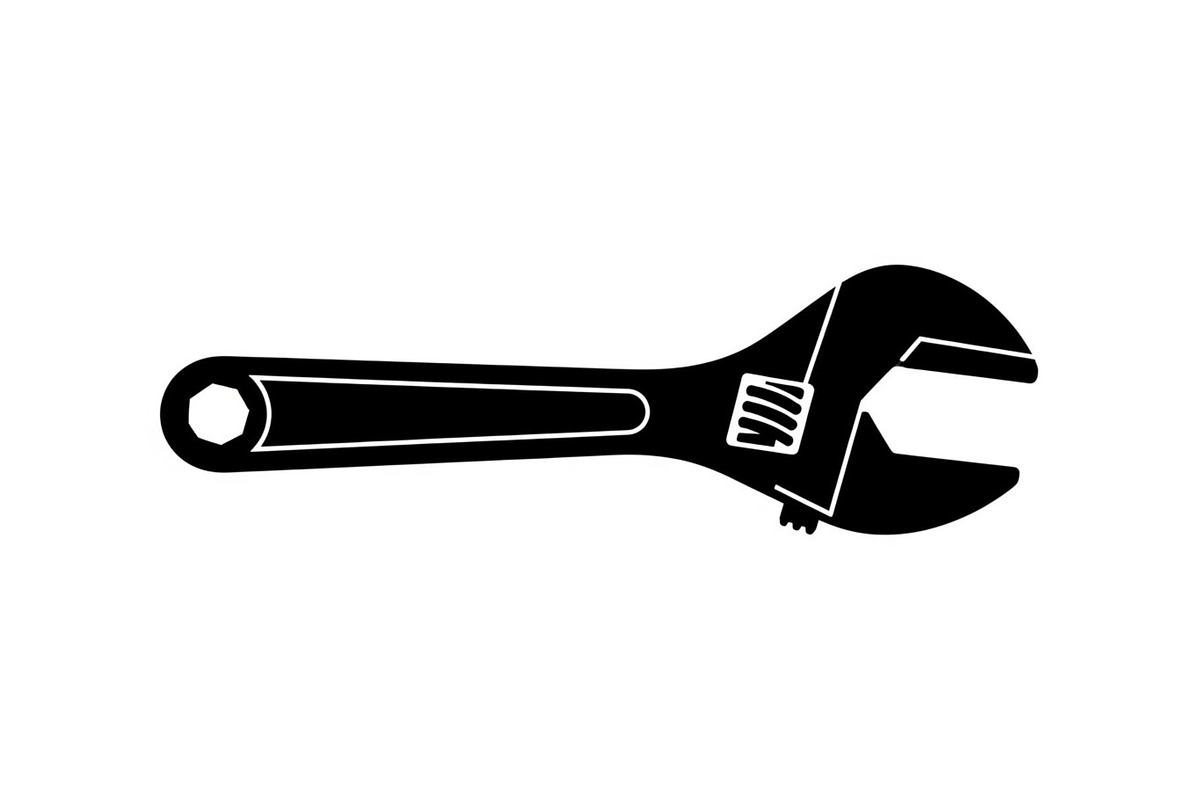 Adjustable Wrench Silhouette, a Graphic by hafijul (Photo 8 of 10)