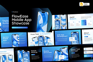 Mobile App Showcase Google Slides, a Presentation Template by Loin Studio