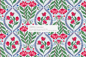 French Chintz Floral Pattern