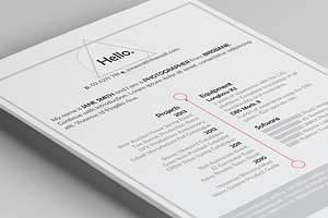 Triangle Resume Template