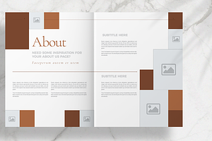 Brown Stylish Brochure