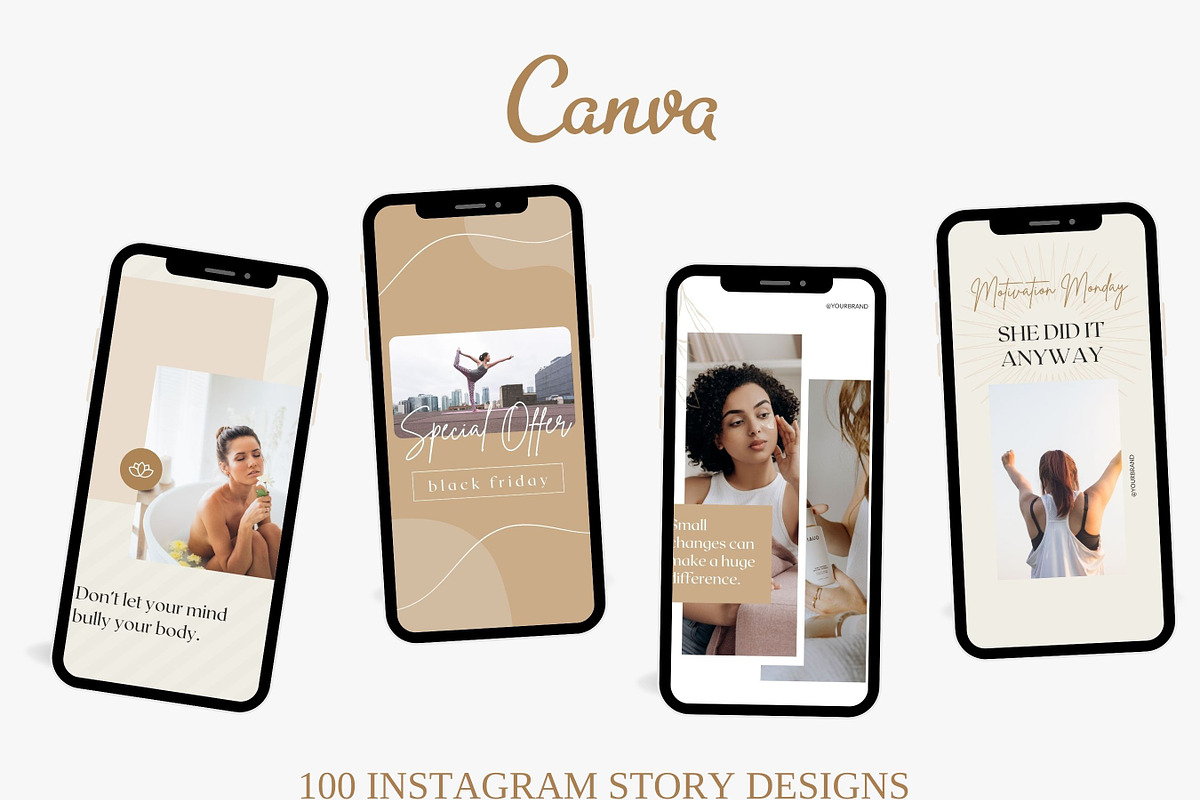 Health & Wellness Instagram Stories, a Social Media Template by Ciera Design Templates (Photo 4 of 8)
