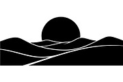 Abstract Landscape Silhouette, an Object Graphic by Designer_Momina (Thumbnail 20 of 20)