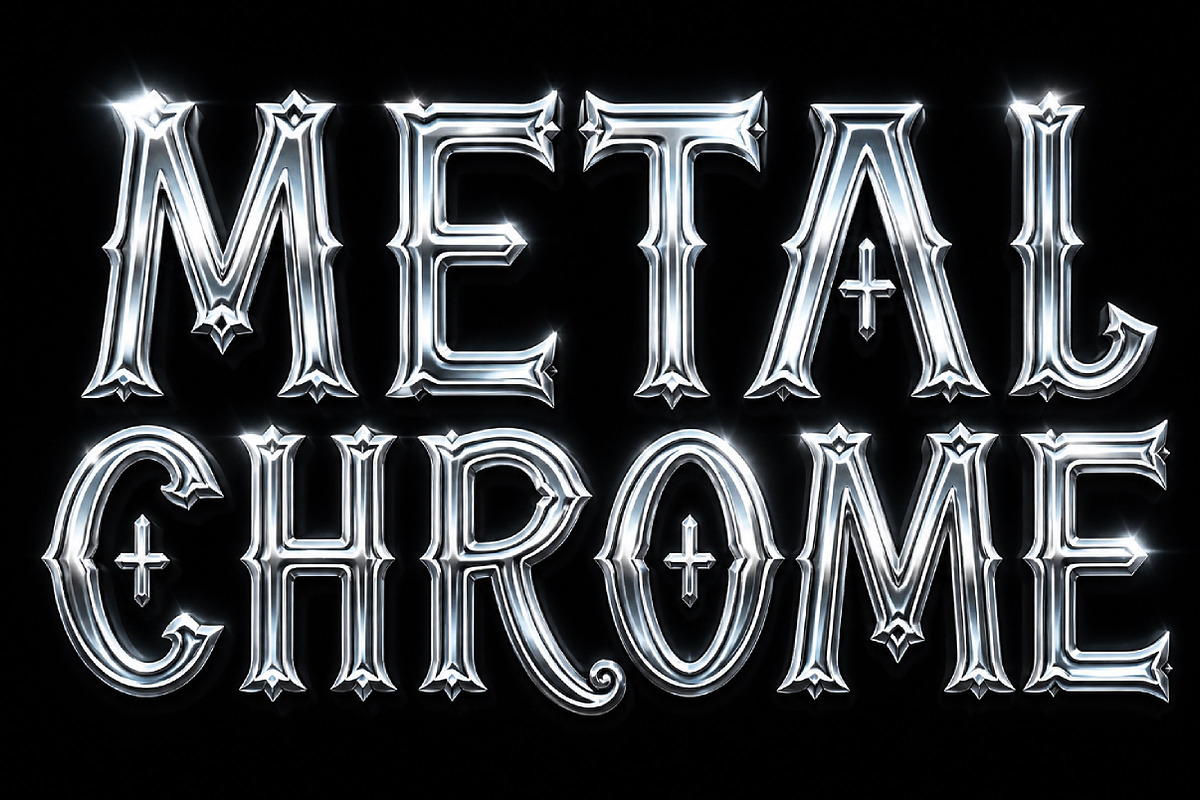 Metal Chrome – Gothic Metal Display, a Slab Serif Font by Wow Magic (Photo 2 of 4)