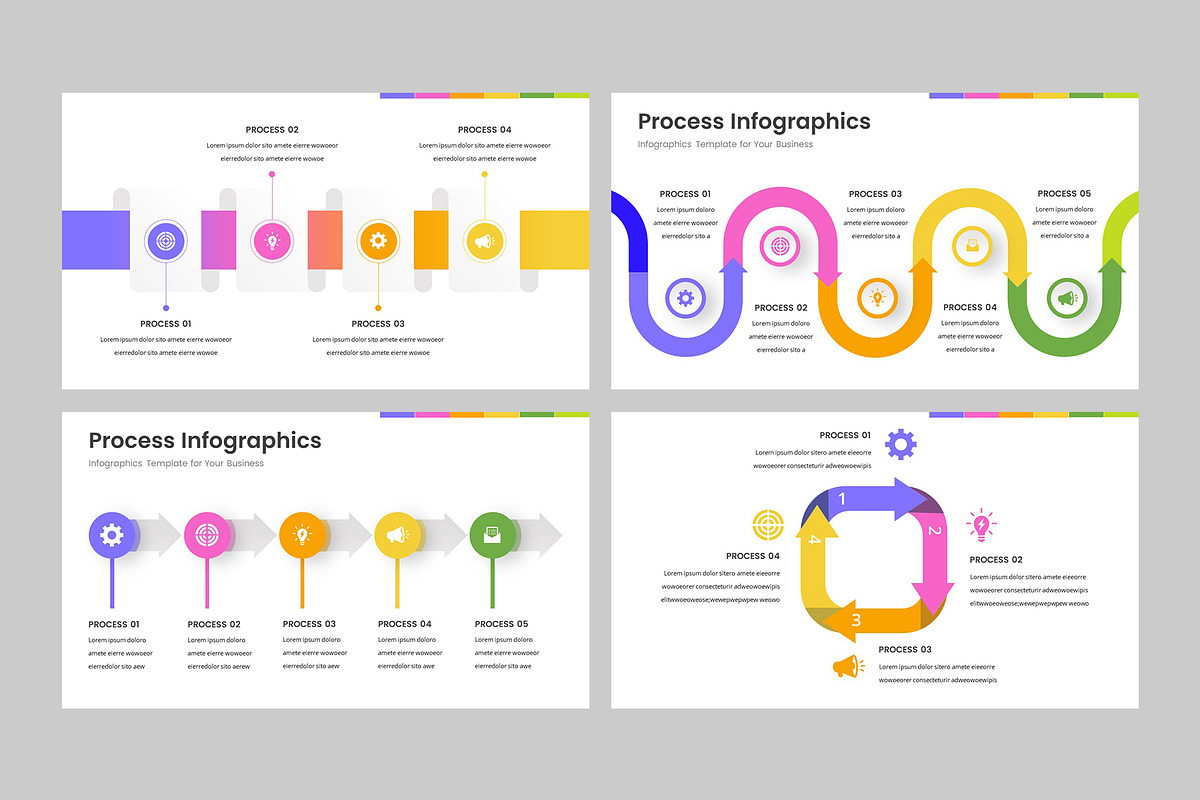 PROCESS - Infographic Google Slides, a Presentation Template by rgbryand