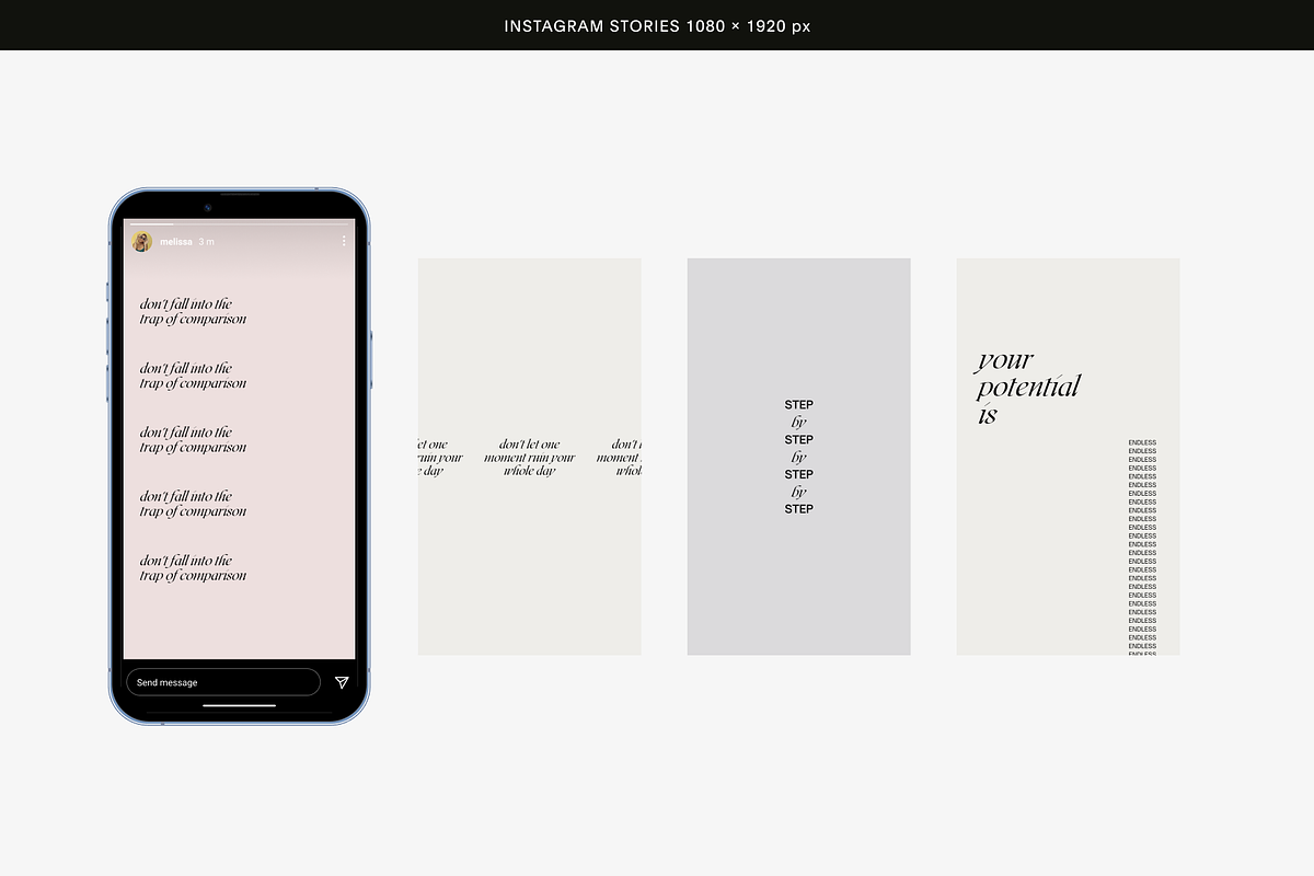 80 IG Aesthetic Stories and Posts, a Social Media Template by Studio K (Photo 2 of 9)