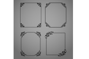 Set of decorative frames