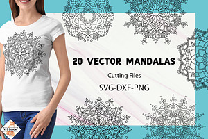 20 Mandala Vector Designs | SVG