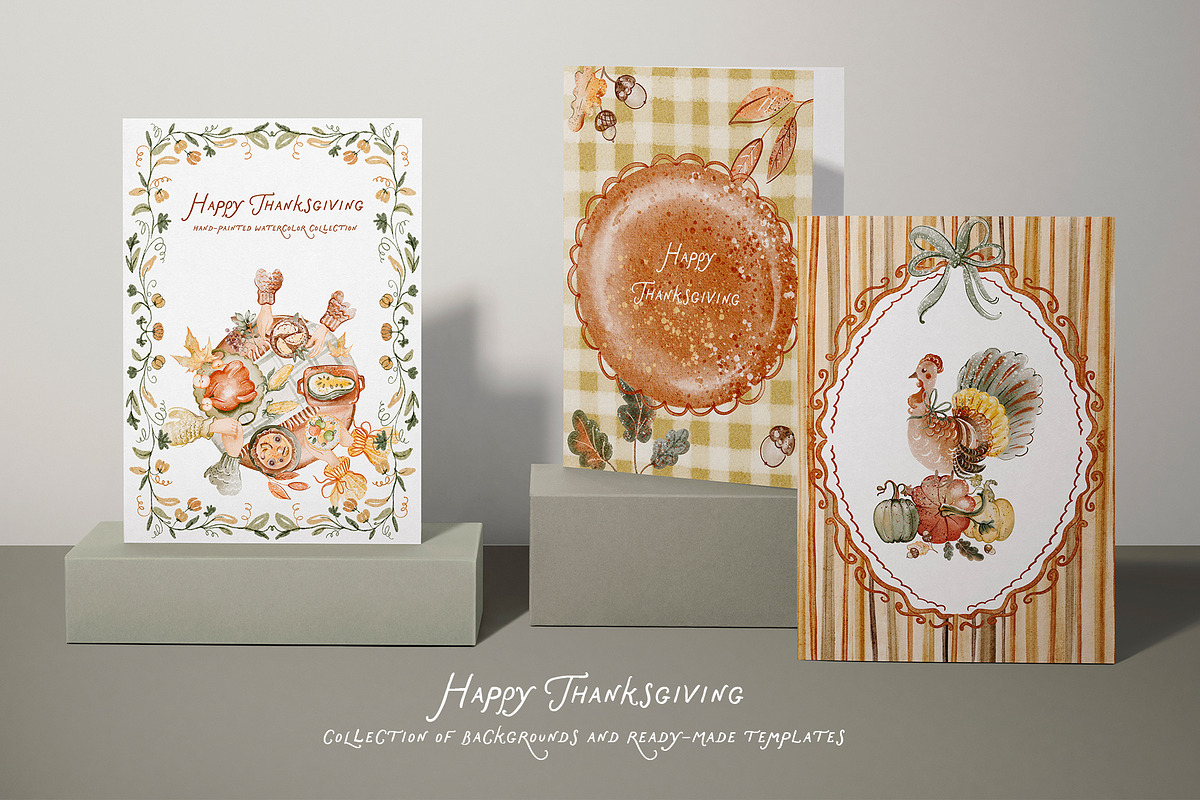 Thanksgiving Watercolor Collection, an Object Graphic by LenArt (Photo 6 of 14)