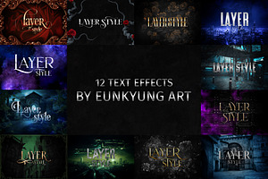 12 fantasy & scifi text effect