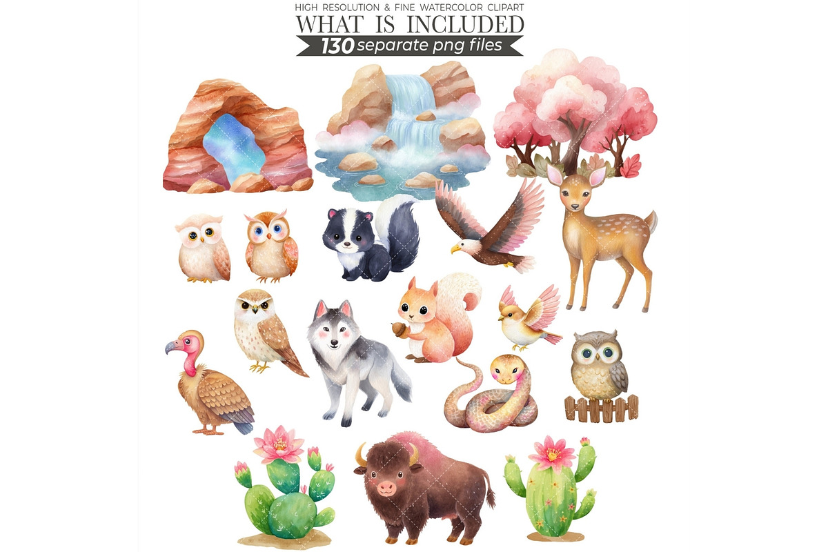 Watercolor Cowgirl Clipart Bundle, an Illustration by CharmClipart (Photo 6 of 9)